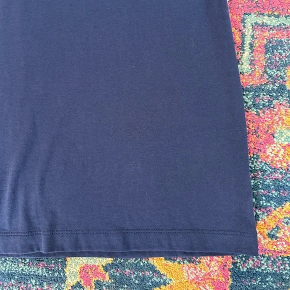 Lilly Pulitzer | Women’s ‘True Navy’ Pima Cotton Brewster Tee Shirt Dress Size L - Picture 12 of 16